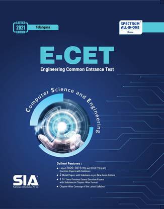 E-CET 2021 (TS) (Computer Science And Engineering (CSE)), Latest 2020-2019-2018 QPs With Solutions, 2 Model Papers And 11+ Years Previous QPs With Solutions, Latest 2021 Edition