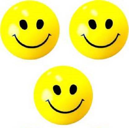 Joxen Hand exercise ball Smiley Face Emoji yellow pack of -3 Handball