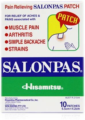 Salonpas PAIN RELIEVING PATCH 10 PATCHES Plaster & Patch