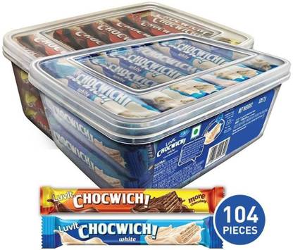 LuvIt Chocwich White with crunchy wafers Bars