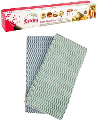 Fabby Healthy Food wrapping paper 20+5 mtr and 2 packets of Duster for clean kitchen