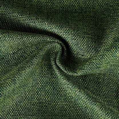 COOQS Poly jute fabric meter cloth Cotton -4 Meter (Green) Curtain Fabric