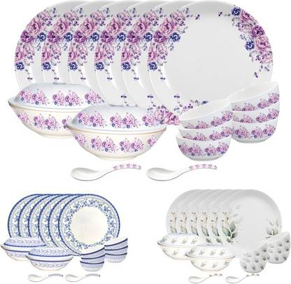 Mainstays by Walmart Pack of 22 Melamin Dinner Set Dinner Set