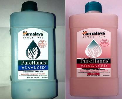 HIMALAYA Pure hand advance sanitizer 1500ml(blue/pink) Hand Sanitizer Bottle