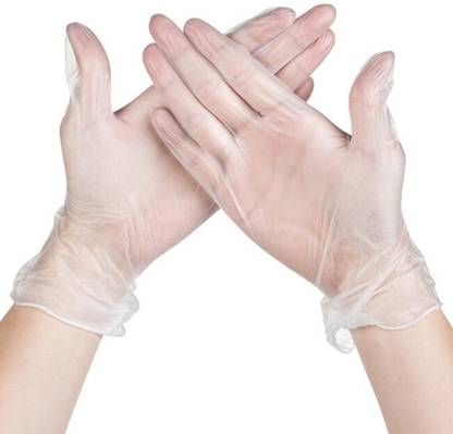 Cruzine Transparent Gloves-100 Latex Examination Gloves