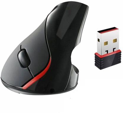 microware 2.4G Wireless 5D Ergonomic Vertical Mouse, Rechargeable High Precision 5D 1600DPI Optical Computer Mice Cordless Mouse with USB Receiver for PC, Desktop Laptop Wireless Ambidextrous Optical  Gaming Mouse