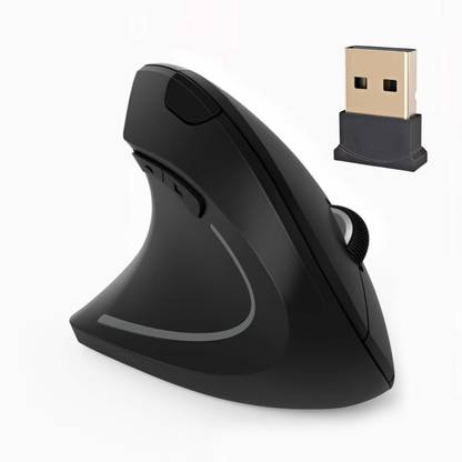 माइक्रोवेयर Ergonomic Mouse, Wireless Mouse 2.4ghz Optical Vertical Wireless Mice : Left Handed Mouse, Wireless 2.4G USB Left Hand Ergonomic Vertical Mouse, Less Noise - वायरलेस Optical  गेमिंग माउस
