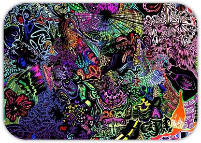 Monk Matters Abstract Design Non-Slip Rubber Base Gaming & Laptop (MPAD00328) Non Slip Base Mousepad