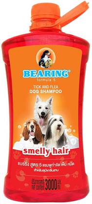 Bearing Bearing Tick and Flea Dog Shampoo for Smelly Hair (3000 ML) Flea and Tick Sweet Dog Shampoo