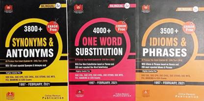 Combo Of Synonyms & Antonyms , One Word Substitution , Idioms & Phrases