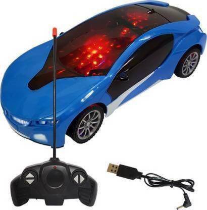 KOOZA COLLECTION 3D Light Famous Electronic RC Radio Remote Control High Speed Toy Famous Racing Car with Chargeable Battery and Charger