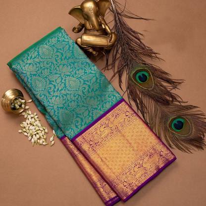 Kanjivaram Jacquard, Pure Silk Saree