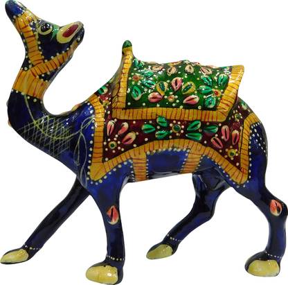 vinayakmoorti Fengshui Camel Statue Metal Camel For Vastu Home Decorative Items With House Vastu Positivity Energy And Productivity Good Decorative Showpiece  -  12 cm
