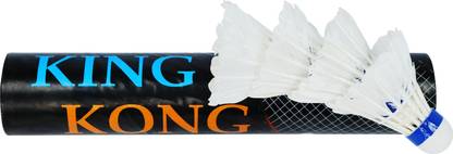 TURBO Badminton Shuttle coke - King Kong Feather Shuttle  - White