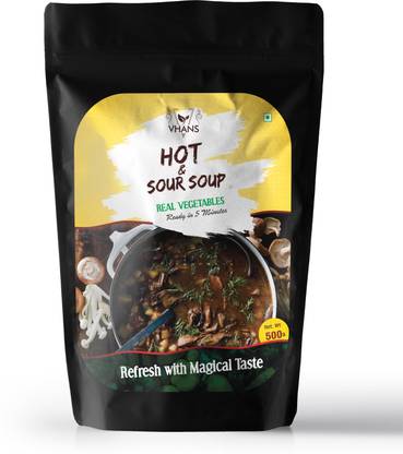 वहांस सुपर स्नैक्स हॉट एंड सोर्स सूप मसालों का स्वाद मैजिकल टेस्ट के साथ हाई फाइबर रिच प्रोटीन रिफ्रेश