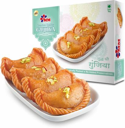 MM Mithaiwala Mawa/ Khoya Chandrakala Gujiya Pure Ghee Sweets Box