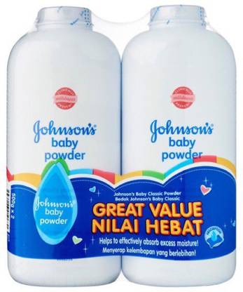 JOHNSON'S BABY POWDER PACK OF 500 X 2 PCS