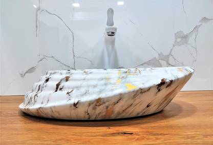 BASSINO Art Wash Basin Countertop, Tabletop Ceramic Bathroom Sink/Basin NC-587 Table Top Basin