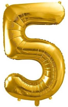 Sedan Solid DECO/NUM5 Letter Balloon