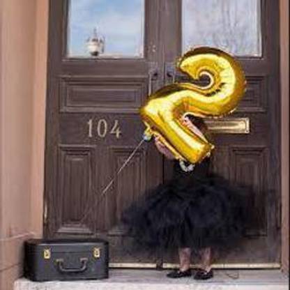 Sedan Solid DECO/NUM2 Letter Balloon