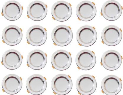 MVL 9W Led Ceiling Down Light White Round Pack of 20 Ceiling Light Ceiling Lamp