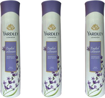 Yardley London English lavender (pack of 3) Deodorant Spray - For Women