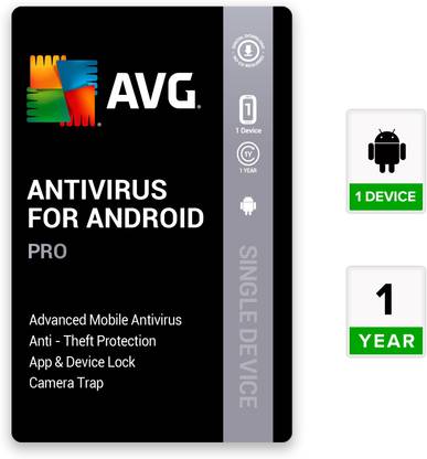 AVG Mobile Security for Android Pro 1 Device PC 1 Year Mobile Security (Email Delivery - No CD)