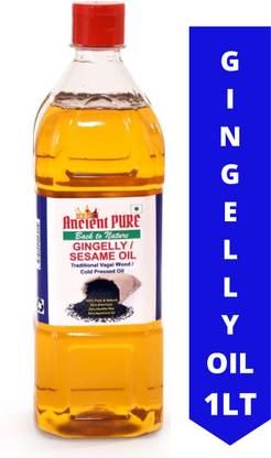 Ancient pure Gingelly Oil -Cold Pressed 1Lt Sesame Oil PET Bottle