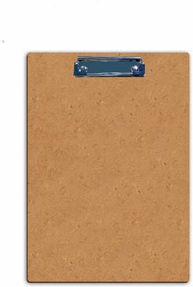DLEIN Paper Clipboard Drawing Writing Pad, Horizontal Hardboard Exam Board for Kids/Students Wood Exam Pad, Examination Writing Pad (Wooden, 13 X 9 Inch) (Pack of 1 pcs)