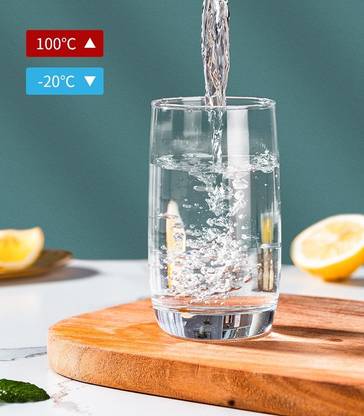 GREEN KIVVI (Pack of 6) ES5303 DELI LIGHTWEIGHT GLASS Glass Set Water/Juice Glass