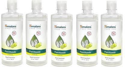 HIMALAYA PureHands  -500 ml x 5 Hand Sanitizer Bottle