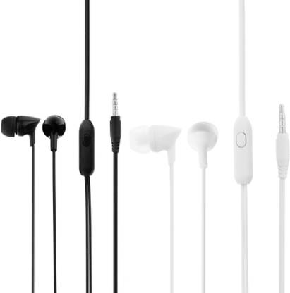 Meyaar 2 Pack in-Ear Earphones with Mic For Online Classes & Meetings Wired
