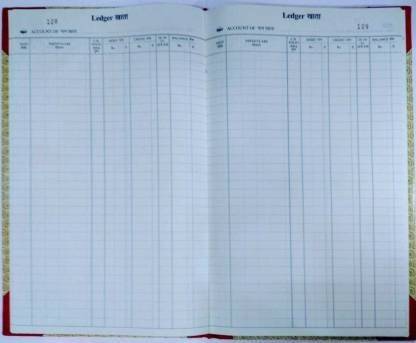 dream stationery Dream Stationary set of 2 ledger book with 220 pages Dream Stationary set 0f 2 with 220 pages ledger Book 1-Part Accounts Ledger Book