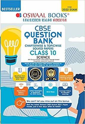 Oswaal CBSE Question Bank Class 10 Science Book Chapterwise & Topicwise Includes Objective Types & MCQ's (For 2022 Exam)
