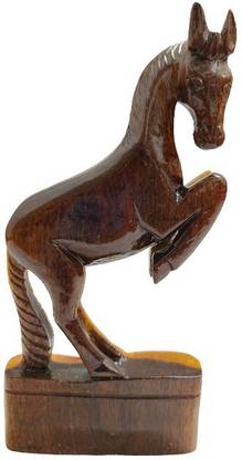 MUKHERJEE HANDICRAFTS: TRANSFORMATION OFLIFE........ Handmade Wooden Bankura Horse. Decorative Showpiece - 18 cm