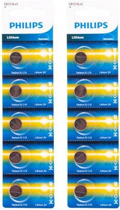 PHILIPS Speciality CR1216 Lithium Minicells Coin  3V Designed for use in Keyfobs, Scales, Wearables and Medical Devices  Battery