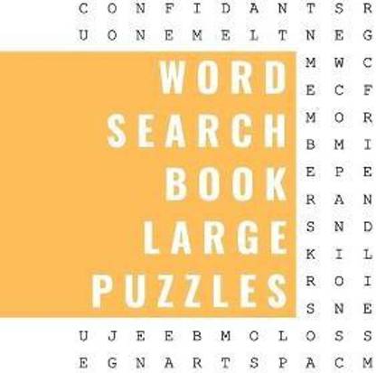 Word Search Book LARGE Puzzles