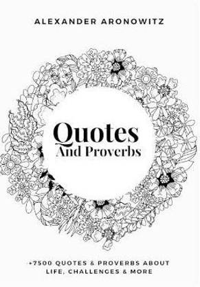 Quotes and Proverbs