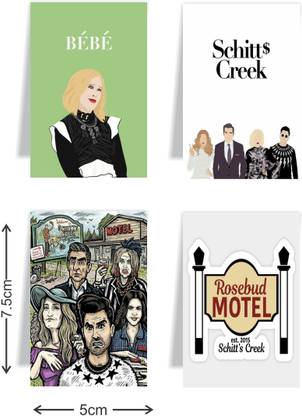 craft maniacs SCHITT'S CREEK NETFLIX SET OF 4 MAGNETIC BOOKMARKS | OFFICIALLY LICENSED MAGNETIC BOOKMARK Bookmark