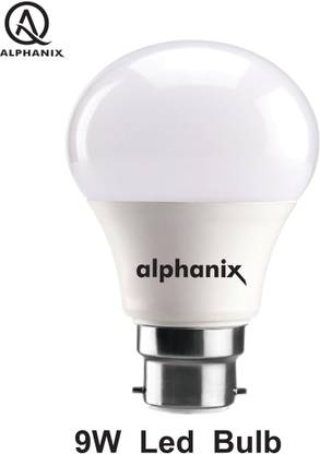 ALPHANIX 9 W Basic Round B22 LED Bulb