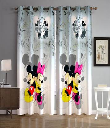 24x7 Home Store 214 cm (7 ft) Polyester Room Darkening Window Curtain (Pack Of 2)