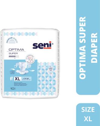 Seni Optima Super Diapers With Hip Bands 10 Pieces ( Extra Large) Adult Diapers - XL