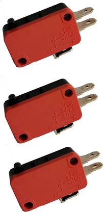 WHITEFLIP Set of 3 Microwave Oven Door Micro Switch | Interlock Switch | Door Switch Electronic Components Electronic Hobby Kit