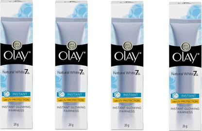 OLAY NATURAL INSTANT WHITE FAIRNESS CREAM EACH 20 G 4 PCS