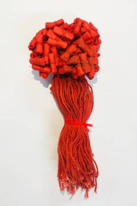 jainkart Raksha Potali Hand Made Strong and Pure Red Dhaga Bracelet (Pack of 100)'