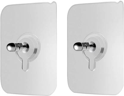 meubels Adhesive Nails Wall Poster Non-Trace, no driling Stick Wall Hook, Adhesive Hooks, , Heavy Duty Wall Hooks for Hanging, Durable Practical Transparent Strong Adhesive Screw Wall Nail 2 Pcs Hook 2
