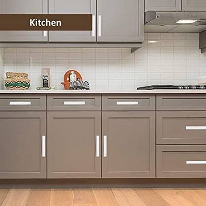 Atom 10 Inches Steel Pull Handle Silver Satin Finish Door Office Cabinet Wardrobe Furniture Kitchen Drawer Push Bar Phs04 Stainless In India Office Cabinet Wardrobe Furniture, Stainless Steel Door Handles For Kitchen Cabinets