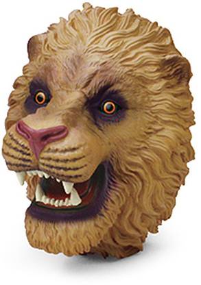 VikriDa Lion Head Realistic Latex Rubber Animal Hand Puppet Glove Classic Toy Party Mask