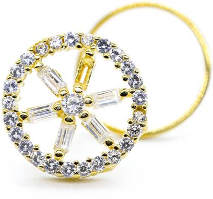 jsaj Zircon Gold-plated Plated Sterling Silver Nose Stud