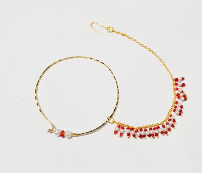 Sherly fashion Crystal Gold-plated Plated Alloy Nathiya